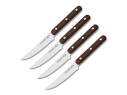 3 CLAVELES Eos - Set de 4 Cuchillos Chuleteros 11.5 cm en Acero Inoxidable