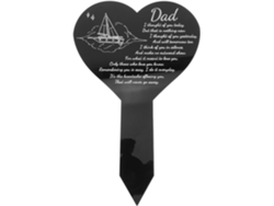 Decoraciones Para Tumbas De Kichouse Para Padres En El Cementerio: Estacas Conmemorativas Impermeables, Placa