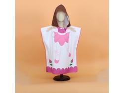 Toalla De Baño Infantil Con Capucha, De Algodón Suave, De Secado Rápido, Unisex, Diseño De Hada Rosa, 60 X 120 Cm.
