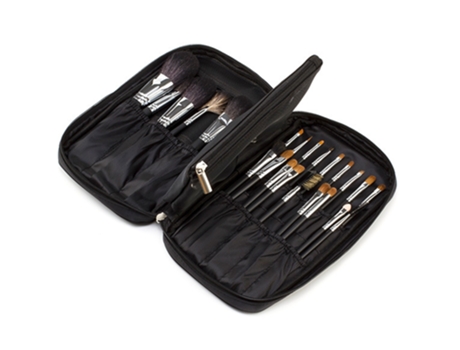 Estuche Organizador De Brochas De Maquillaje Estuche Multifunción Para Cosméticos Bolso De Maquillaje Para Viajes, Negro, 24 Agujeros ZMDECQNA