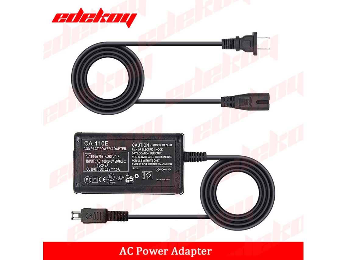 Adaptador De Corriente - Cable Neutro Ac-110, Negro, Estándar Europeo, Dos Unidades + Caja.
