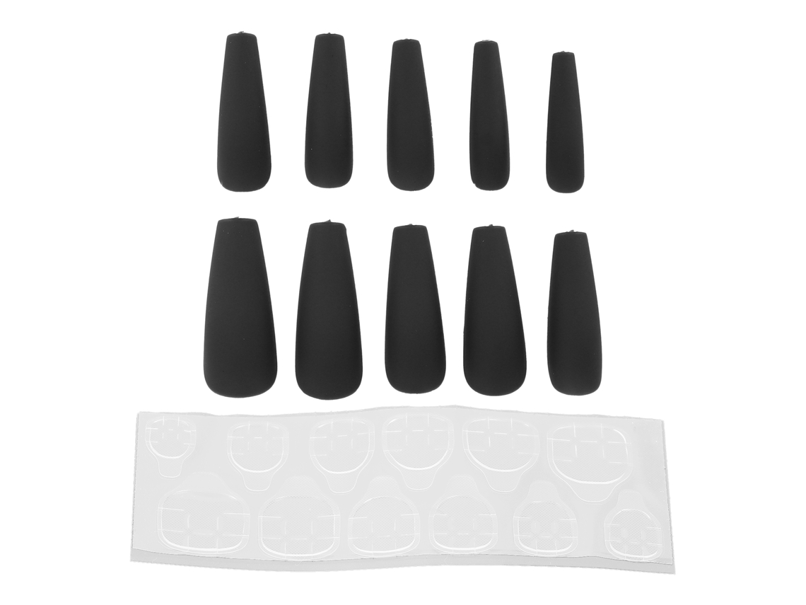 10 Uñas Postizas Largas Con Purpurina, Seguras, De Presión, Cobertura Total Para Mujeres Y Niñas N5355-08
