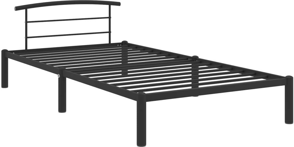 Cama VIDAXL (Negro - Metal - Compatible con Colchón: 90x200 cm)