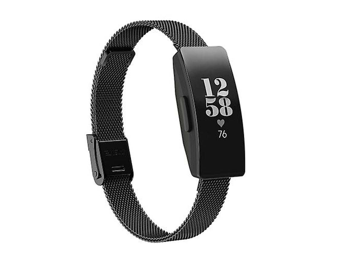 Correa milanesa negra para Fitbit Inspire, Inspire HR y Ace 2.