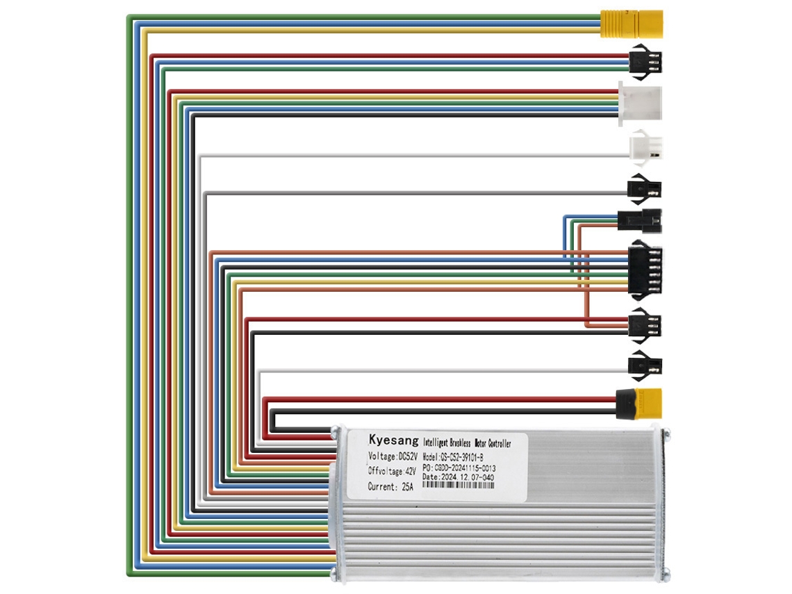 Controladora 52v 25a 1200w-b Lcd Qs-s4 kyesang