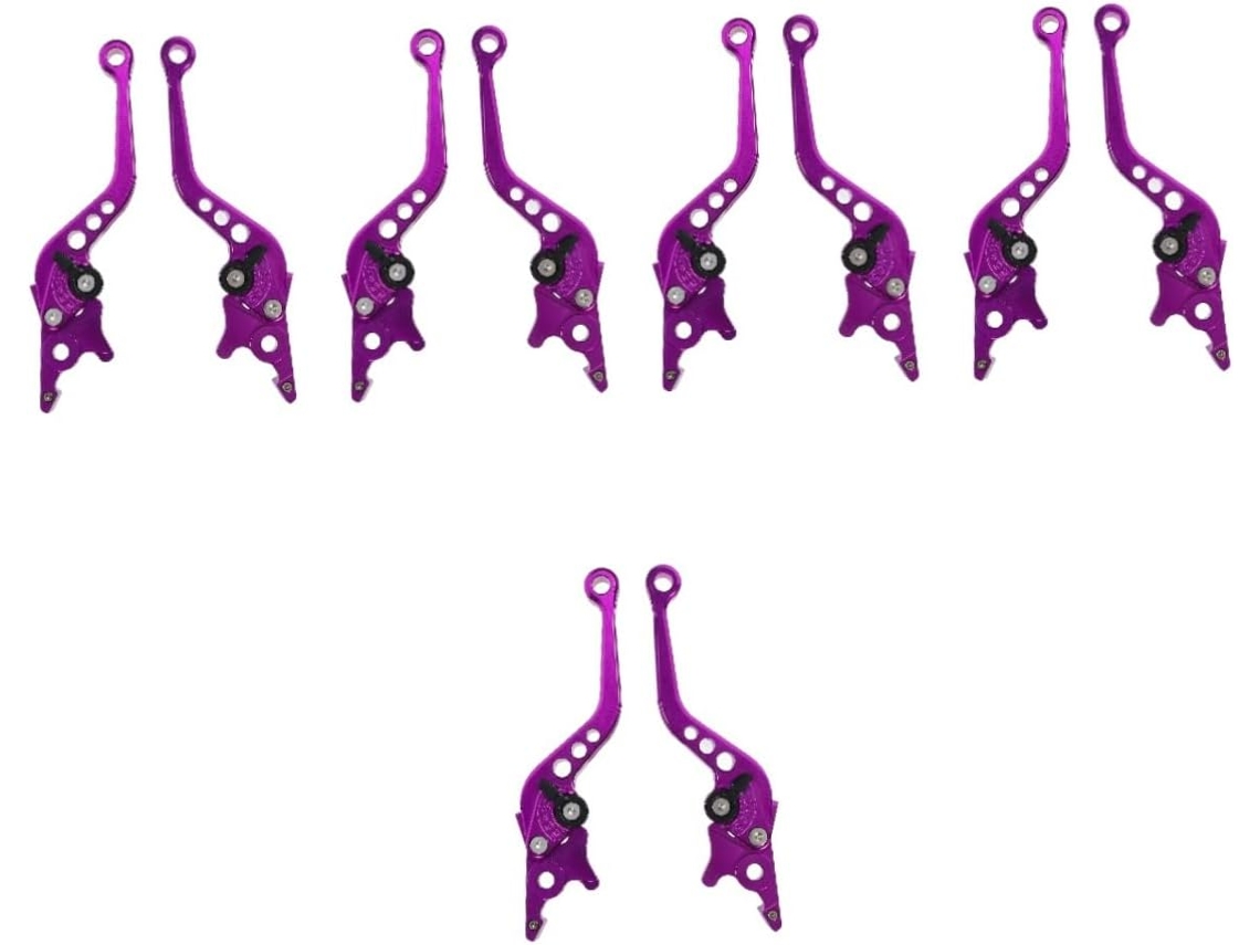 Juego de 10 manetas de freno CNC de repuesto para varios modelos.