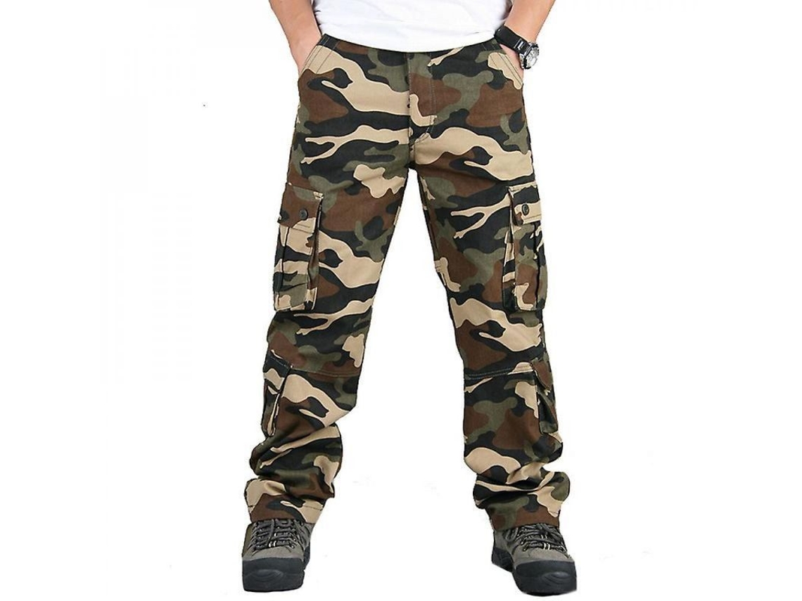 2026-pantalones Cargo Militares Camuflaje Para Hombre De Trabajo Resistente Oec 34 Caqui