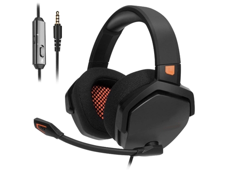 Auriculares, Auriculares estéreo para juegos con Cancelación de ruido con control en línea para PS4/Xbox 1/PC, Negro BISBISOUS