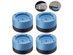 4 Almohadillas Antivibración Para Lavadora, Frigorífico, Estabilizador Universal, Reposapiés - Azul