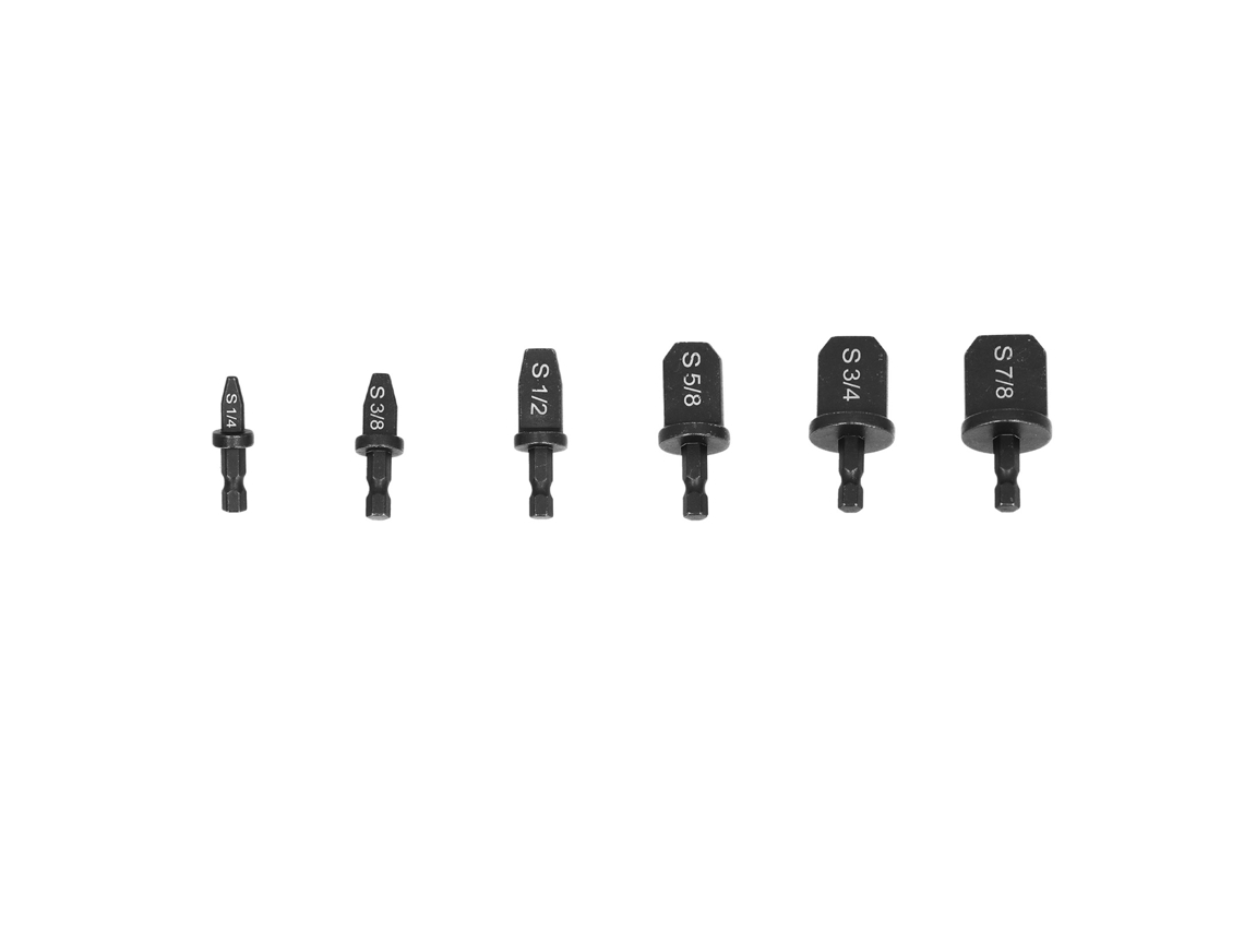 Juego de 6 brocas para herramientas de abocardado de HVAC