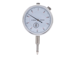 Indicador de reloj mecánico de alta precisión con punta de medición para instrumentos de 0 a 10 mm.