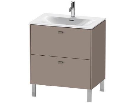 Pedestal de lavabo DURAVIT Brioso vertical 72,0 x 47,9 cm 2 cajones cajón superior incl. recorte de sifón y delantal para lavabo Viu 234473