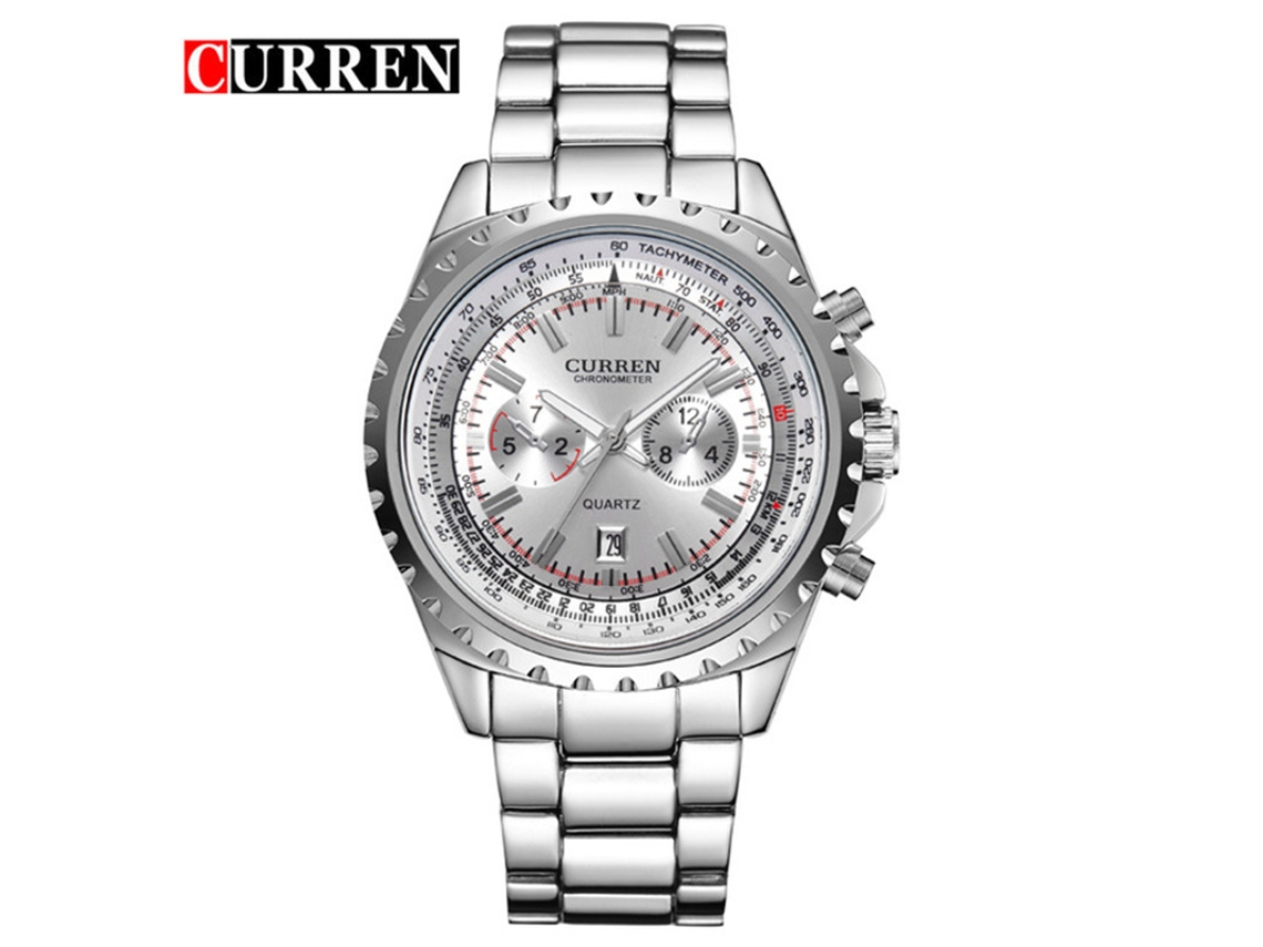 Reloj Casual De Acero Inoxidable Para Hombre, Con Movimiento De Cuarzo Y Correa De Acero.