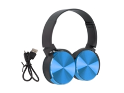 Auriculares Inalámbricos Bluetooth 450bt Para Juegos Con Subwoofer Ajustable, Diseño Para Gamers, Tarjeta Azul.
