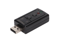 Tarjeta De Sonido Virtual De 7.1 Canales Con Amplificador Interno, Controles De Volumen, Usb 2.0, Puerto De 3,5 Mm Y Puerto Para Micrófono.