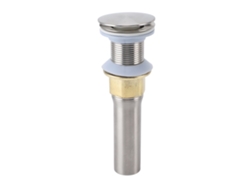 Desagüe de fregadero emergente de acero inoxidable a prueba de fugas con acabado cepillado Ni, tapón de drenaje para baño y cocina