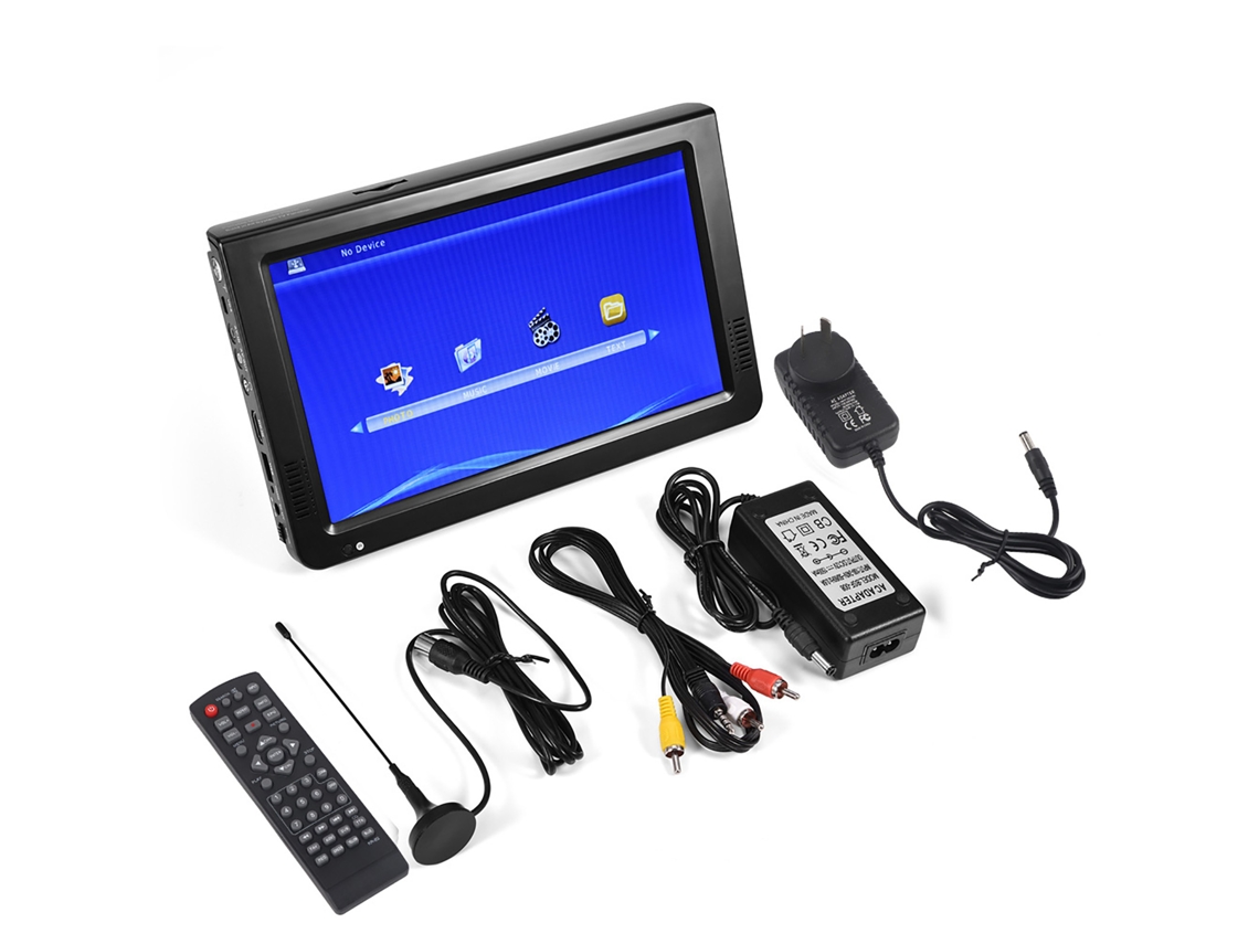 Televisor portátil 1080p DVB HDMI