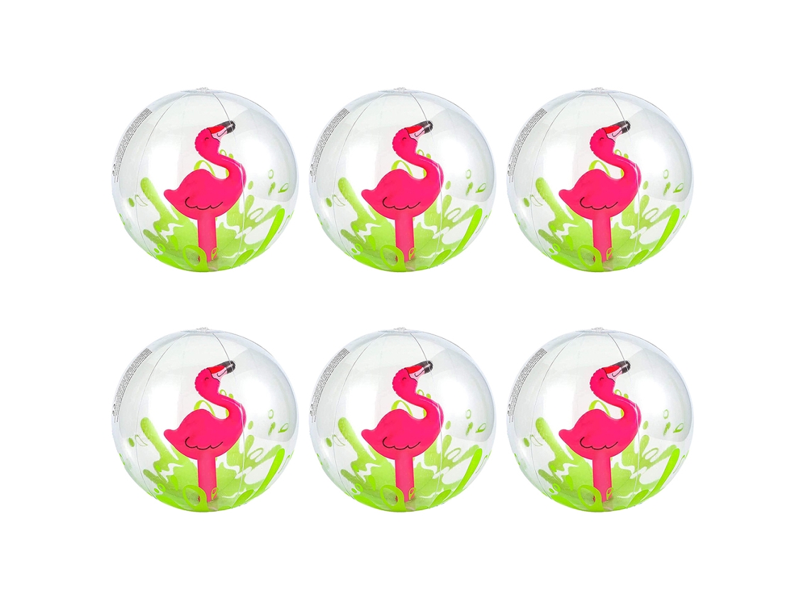 Pelotas de playa inflables 3D con temática de cangrejo, flamenco y unicornio, juguetes de piscina para fiestas de cumpleaños de verano.