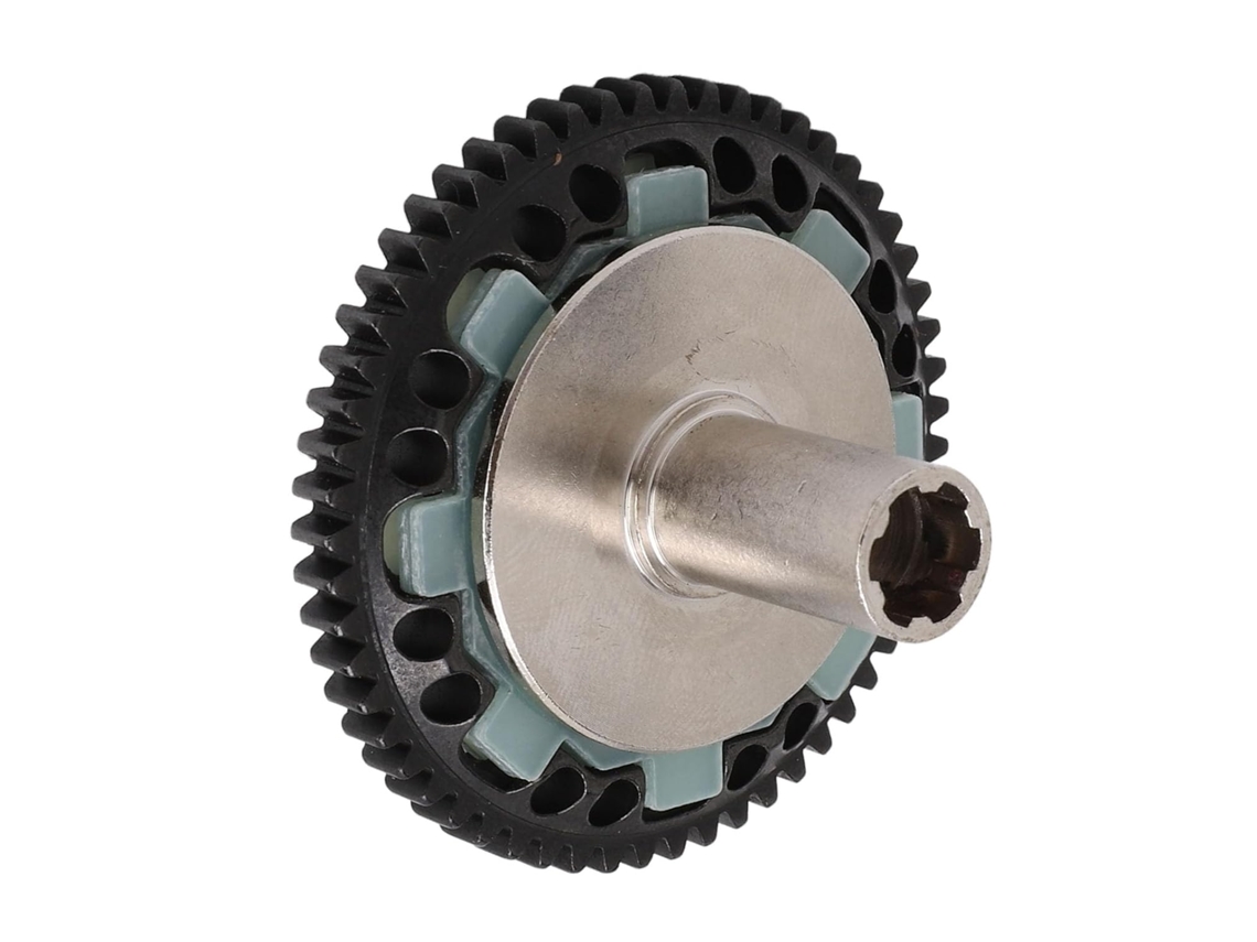 Kit De Rueda Delantera De Acero Con Embrague Deslizante 57t Para Big Rock 1/10 Y Typhon 3s 1/8