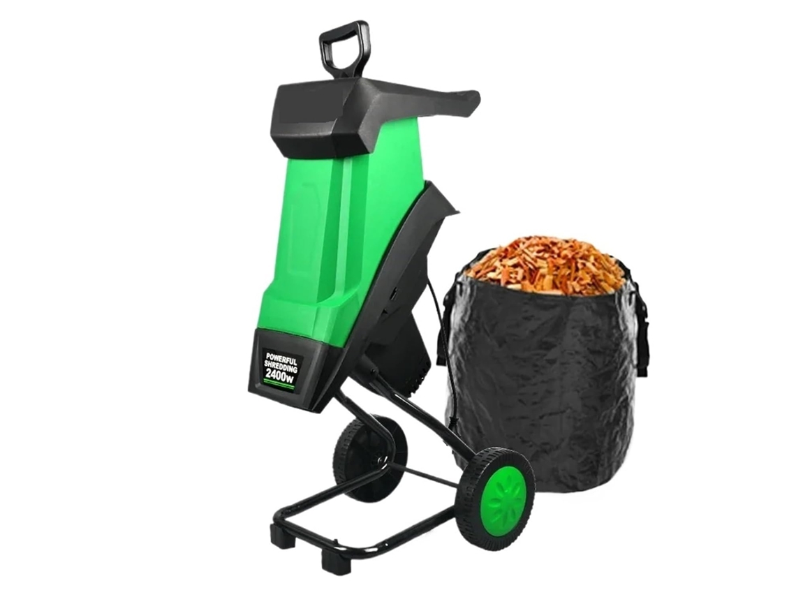 Broyeur De Jardin Électrique 2400w, 50l, Ramas Feuilles, Outils, Bois