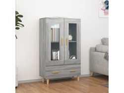 Lovely Home Armario Alto 70X31X115 Cm Madera Procesada Gris Sonoma