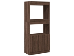 Aparador Alto VIDAXL Marrón Madera contrachapada (63x33x140 cm)