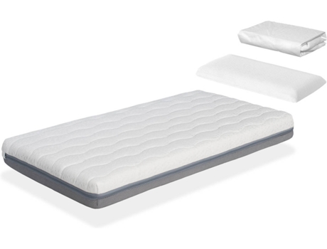 Pack Colchón + 1 Almohada viscoelastica 90x35 + 1 Protector Colchón 90x160 DORMALIT Kala (90x160 cm)