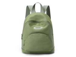Mochila escolar moderna de nylon, ideal para portátiles, pequeña, para viajes y uso diario, perfecta para estudiantes y adolescentes. Color verde.