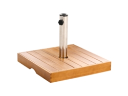 Base Para Guarda-sol Beliani Crecchio De Mármore Castanho 48x48x37