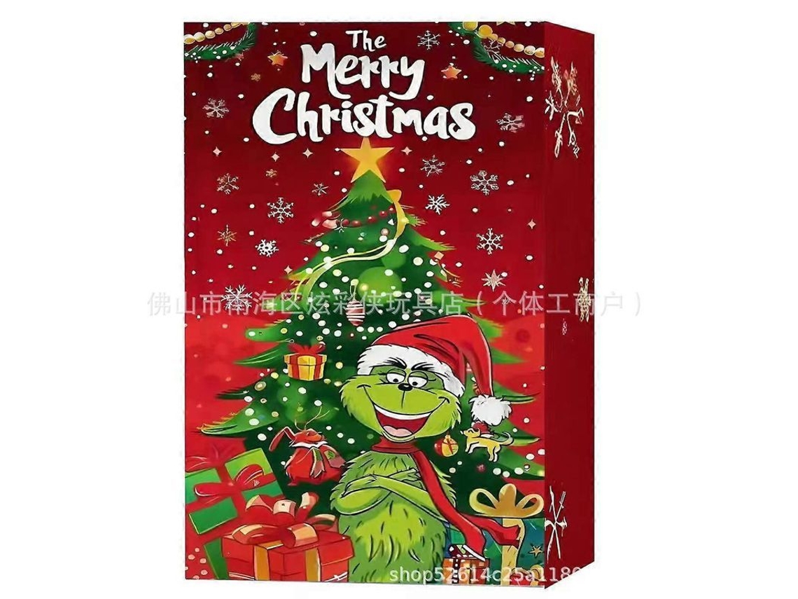 Caja Sorpresa Del Grinch, Navidad 2025, 24 Piezas, Regalo Sorpresa De Navidad, Juguete