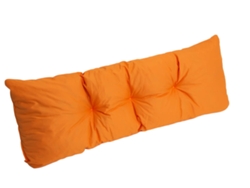 Cojín palet 120x40cm cojín del asiento europalets cojín de suelo infantil Cojín palet exterior naranja SETGARDEN