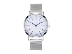 Reloj Hombre De Acero Pulsera Casual Negocios Cuarzo Regalo Cumpleaños K092 Plata