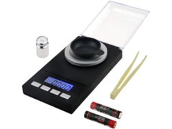 Báscula de precisión de miligramos, rango 50g-0001g con cubo protector