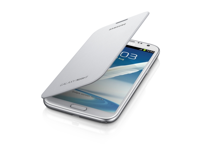Funda Flip Cover SAMSUNG Galaxy Note 2 Blanco