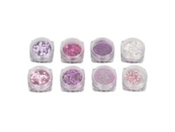 Rebe-8 Peças De Lentejuelas Irregulares Brilhantes Ultradelgadas Mistas De Glitter Para Decoração De Unhas Artísticas