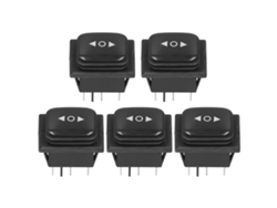5pcs interruptor de alavanca 6 pin 3 posições bilateral reset impermeável ac125v/250v para veículos navios indústria com MARCA