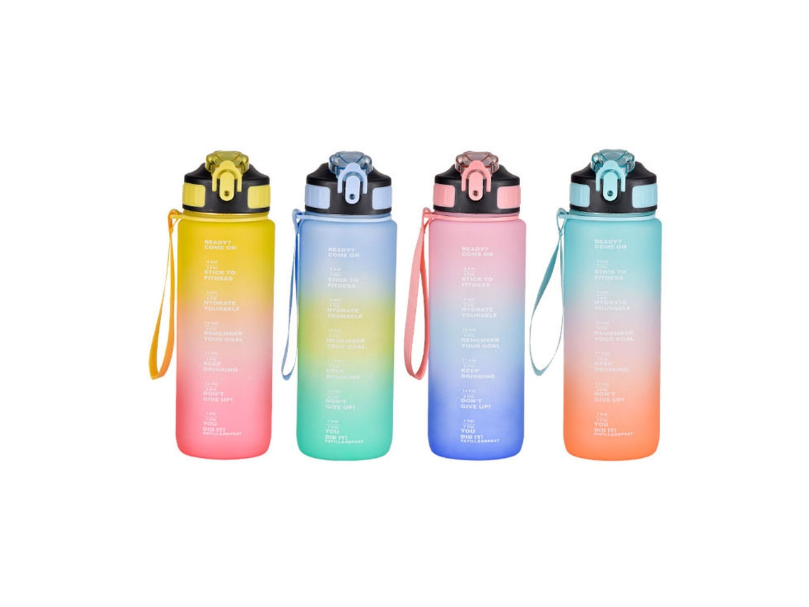 Botella Con Tapa Y Pajita Bewinner Multicolor 800 Ml