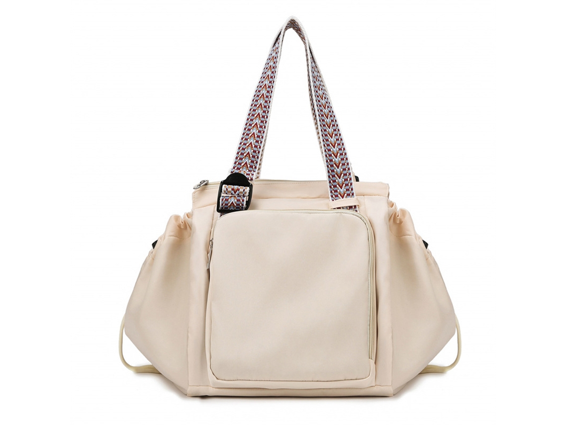 Mochila multifuncional tipo mochila para mamá, ideal para guardar cosas, ideal para viajes y como bolso de hombro. Blanco roto 322335 Yunzii