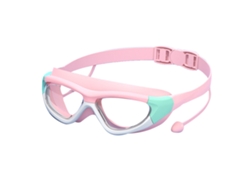 Gafas de natación antivaho para niños, rosa y rojo.