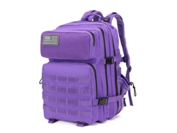 Mochila Grande Y Multifuncional, Ideal Para Senderismo, Montañismo, Acampada Y Ciclismo Estampado De Camuflaje Estilo Militar - 5