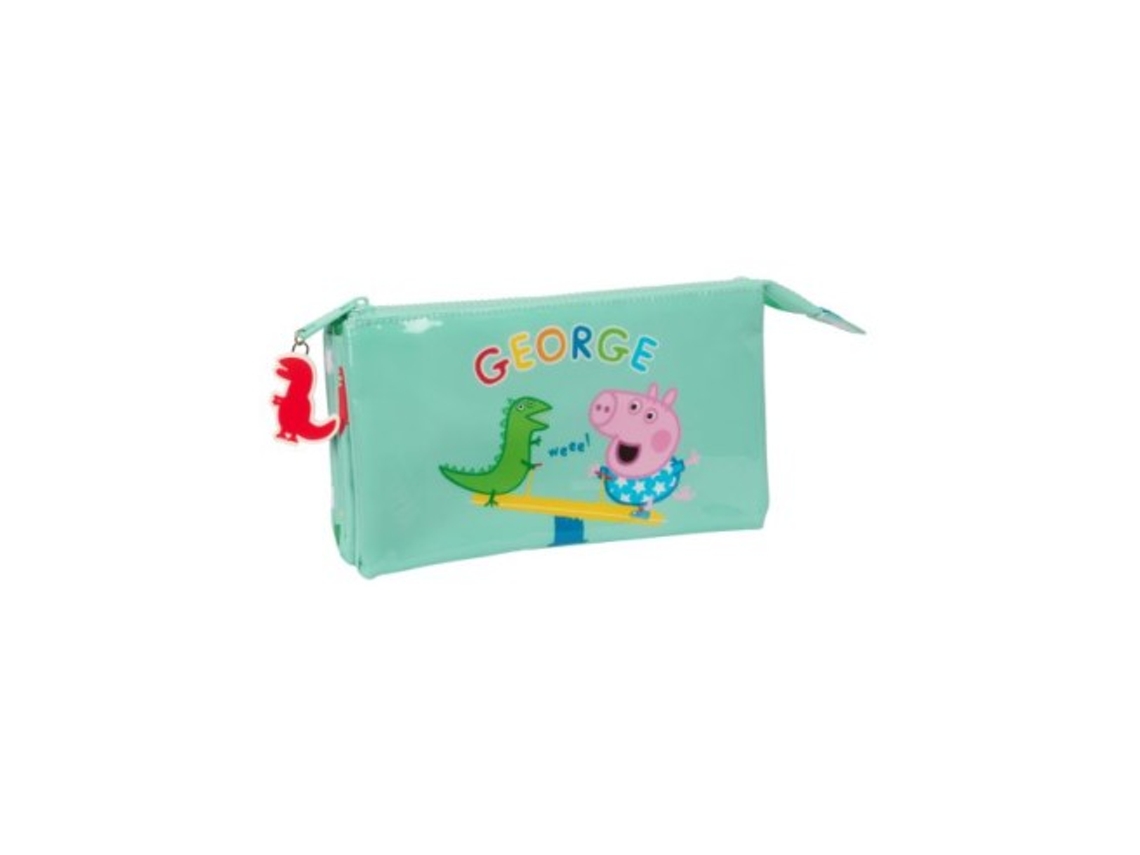 Estuche para lápices Triple George 22x12x3cm Safta