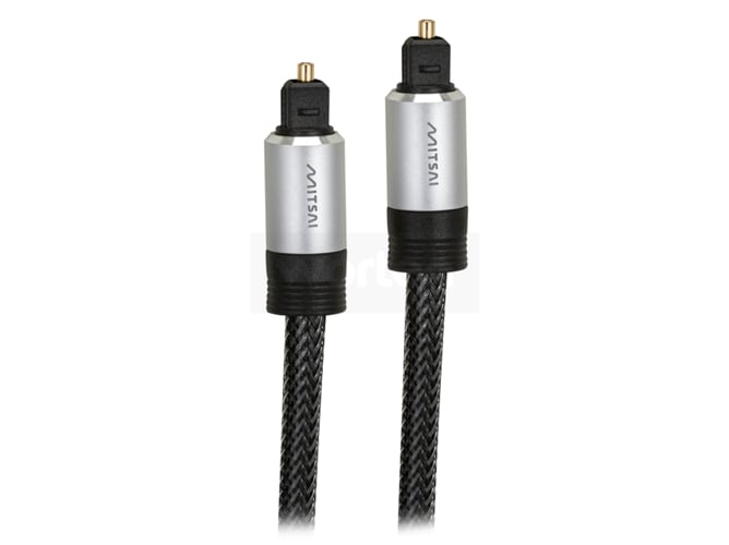 TosLink macho de 3,00 m en color negro Cable de audio /óptico de gama alta TosLink macho