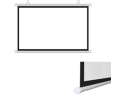 Pantalla De Proyección Enrollable Manual Portátil, 50"/60", Antiarrugas, Fácil De Enrollar (40 Pulgadas),