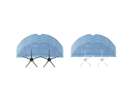 Toallitas para fregona, cepillo lateral, almohadilla de repuesto para accesorios de barredora Roborock T7S Plus S7