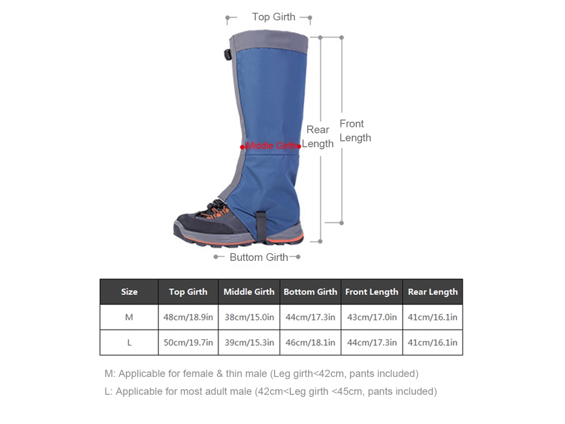 Protectores De Piernas Impermeables Para Hombre Y Mujer, Para Esquí, Senderismo, Escalada Y Acampada.