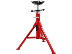 Soporte para Tubos con Cabezal en V, Altura Ajustable hasta 131 Cm, Capacidad 680 Kg, Tekmaquinas