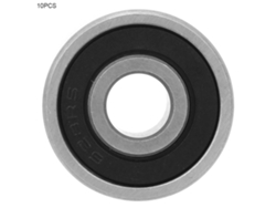 10 Peças Rolamentos De Bola De Aço Com Ranura Profunda Doblemente Selados Com Borracha 7/8/9mm Id 22/24/26mm Od 628