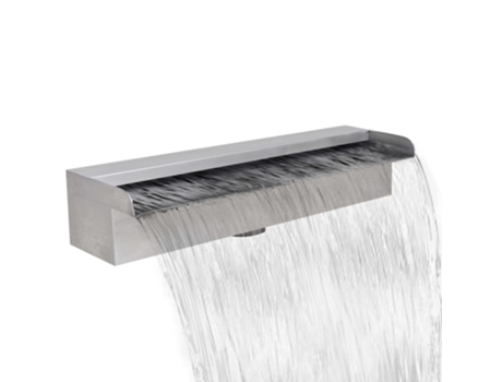 MAISON EXCLUSIVE - Fuente cascada rectangular piscina acero inoxidable 45 cm