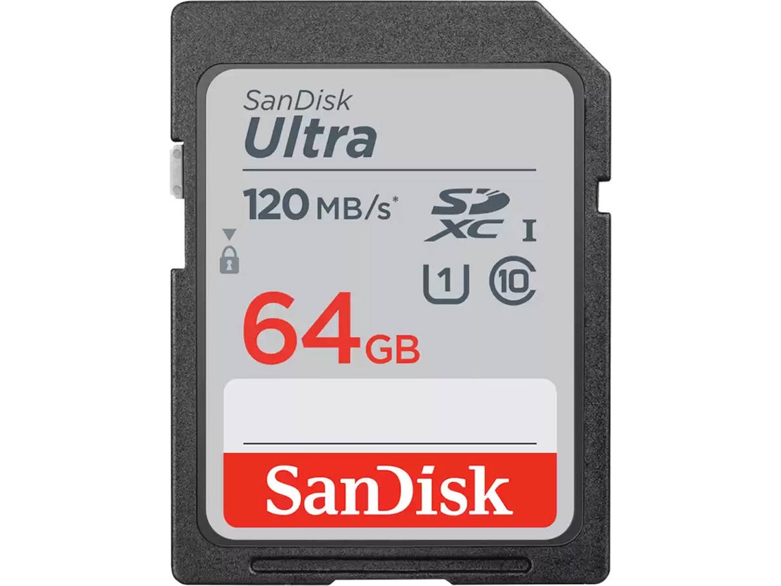 Tarjeta de Memoria SANDISK ULTRA SDXC (64 GB - 120 MB/s)