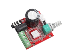 2026velora-placa Amplificador Digital Mini Estéreo Potenciómetro Volumen Módulo Pam8610 Dc 8v-12v